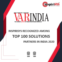Inspirisys Recognized Among Top 100 Solution Partners in India for the second consecutive year